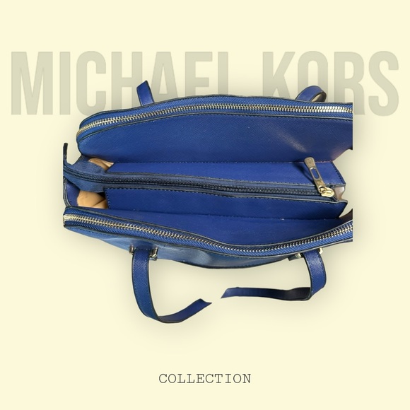 Michael Kors Blue Epi Handbag - Picture 8 of 16